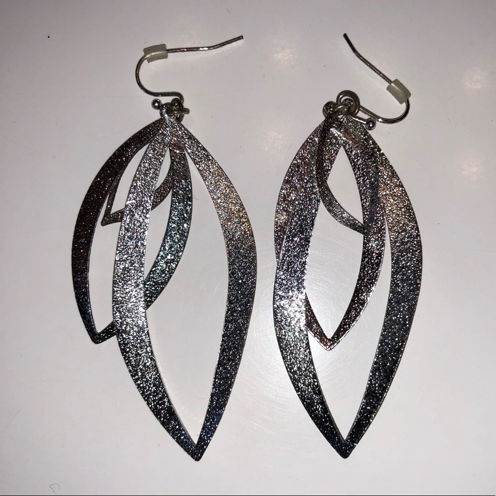 Silver dangly earrings